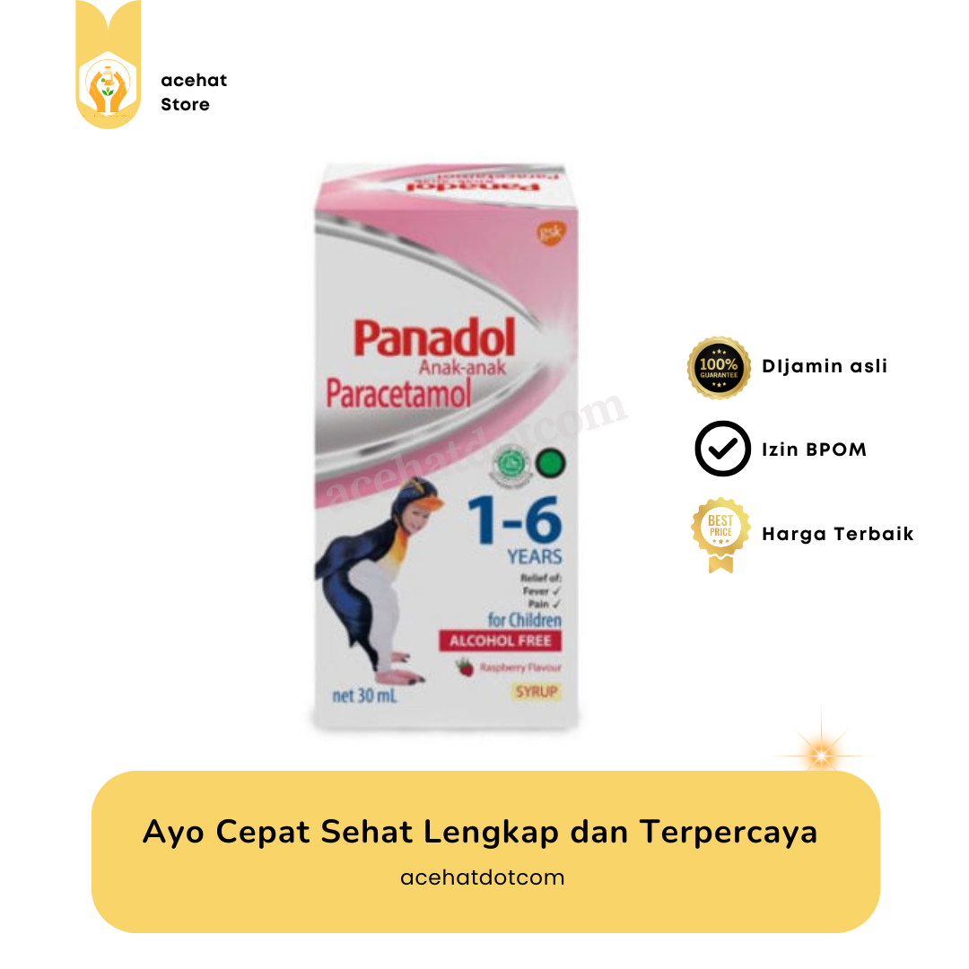 PANADOL ANAK SIRUP 160 MG/5 ML @30 ML 