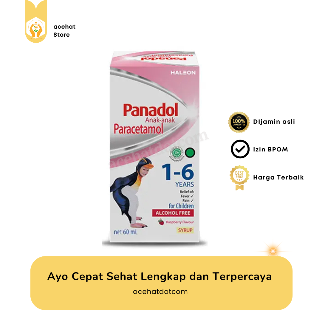PANADOL ANAK SIRUP 160 MG/5 ML @60 ML 