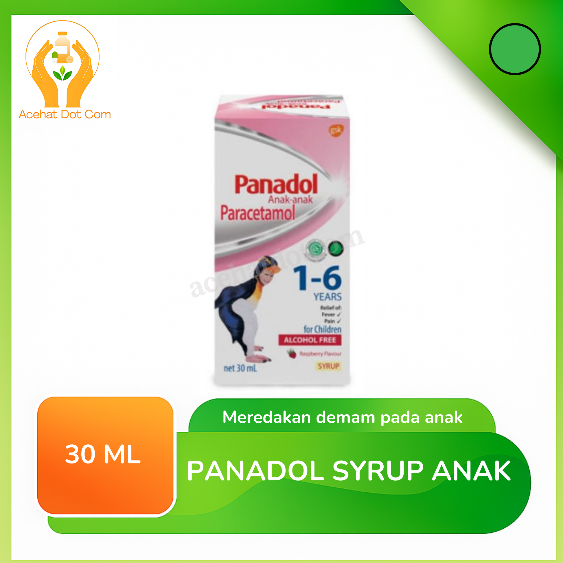 PANADOL ANAK SIRUP 160 MG/5 ML @30 ML 