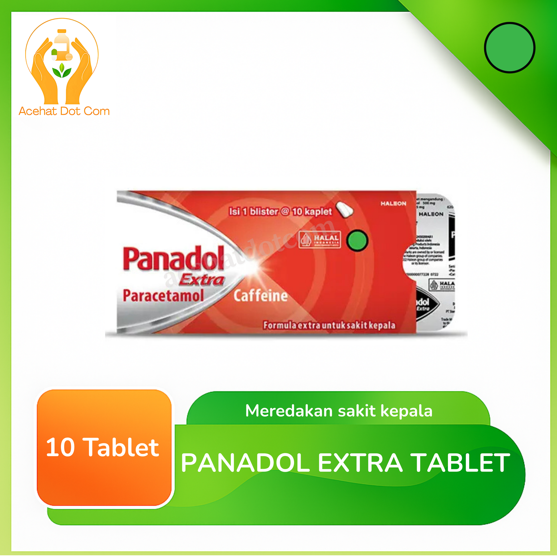 PANADOL EXTRA 10 strip @10 kaplet 