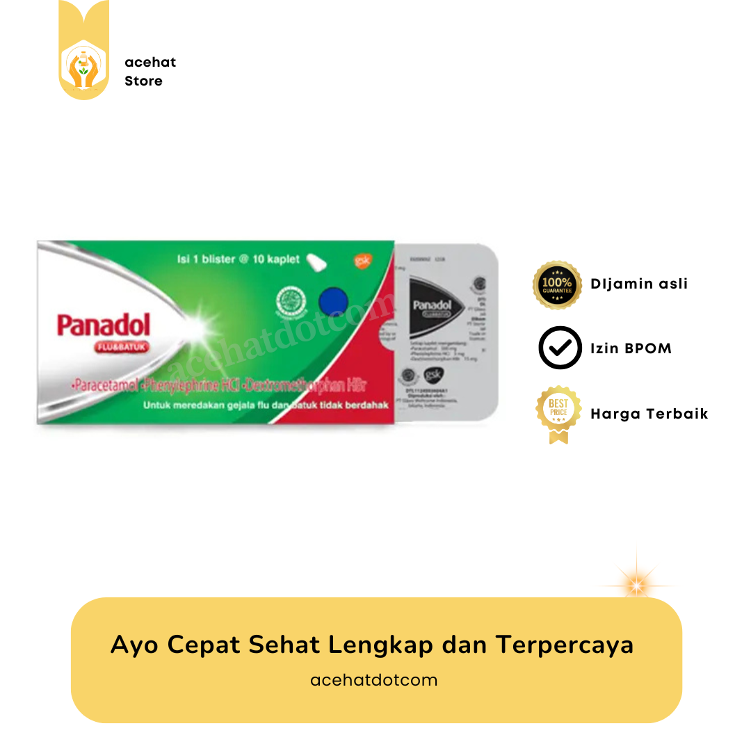 PANADOL FLU & BATUK 10 strip @10 tab