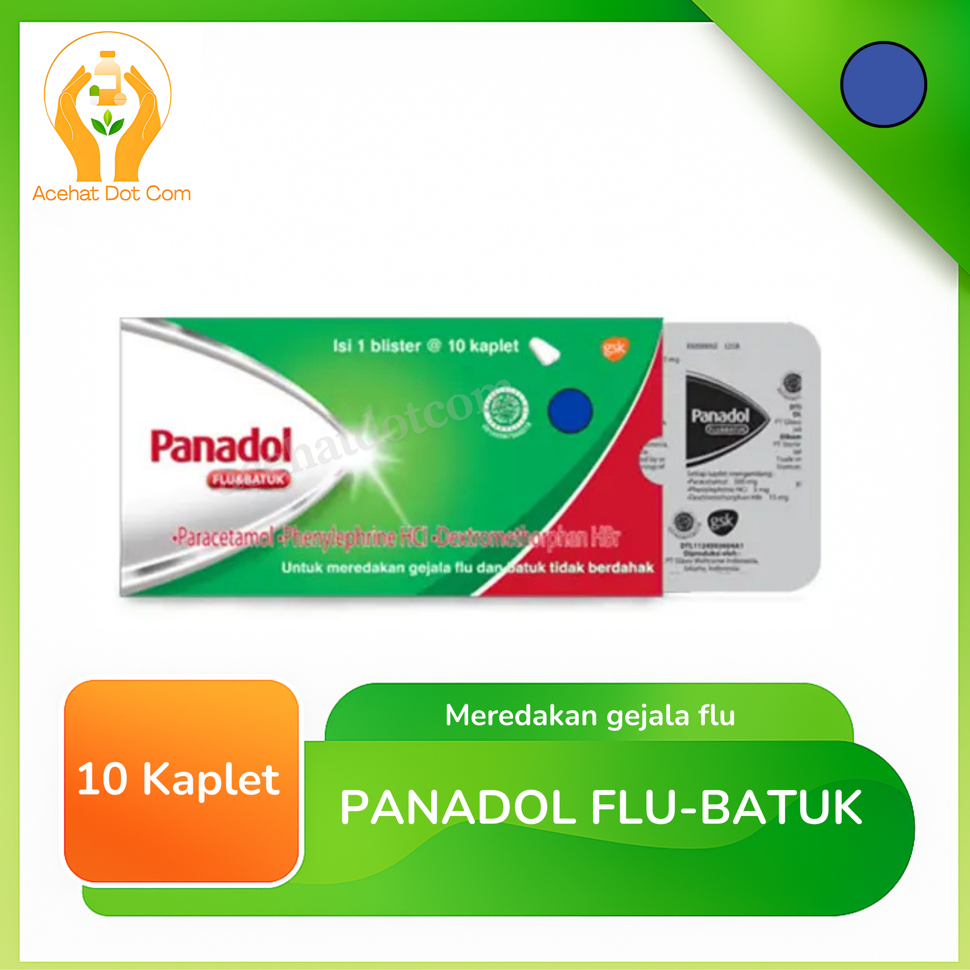 PANADOL FLU &amp; BATUK 10 strip @10 tab 