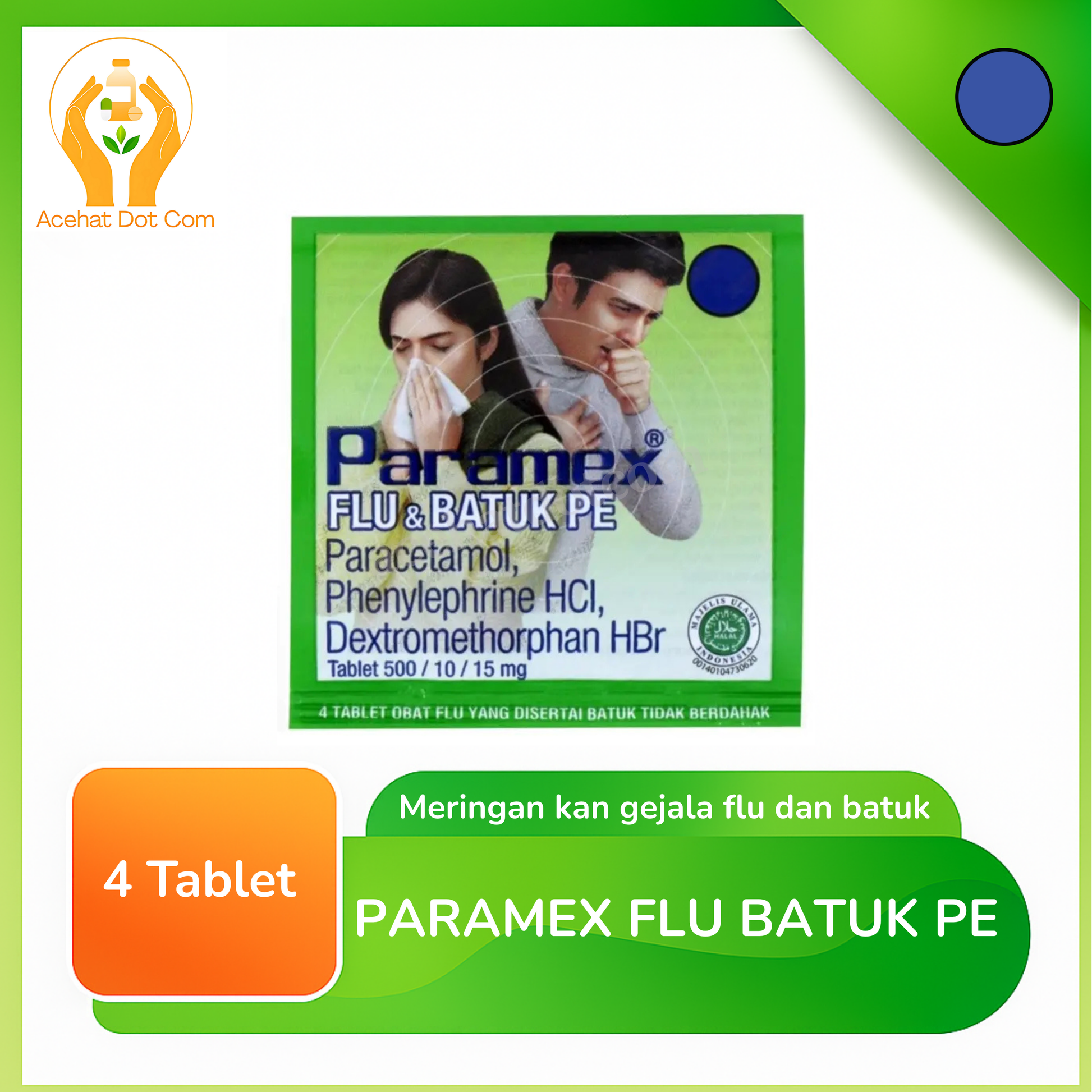 PARAMEX FLU & BATUK PE 25 strip @4 tab