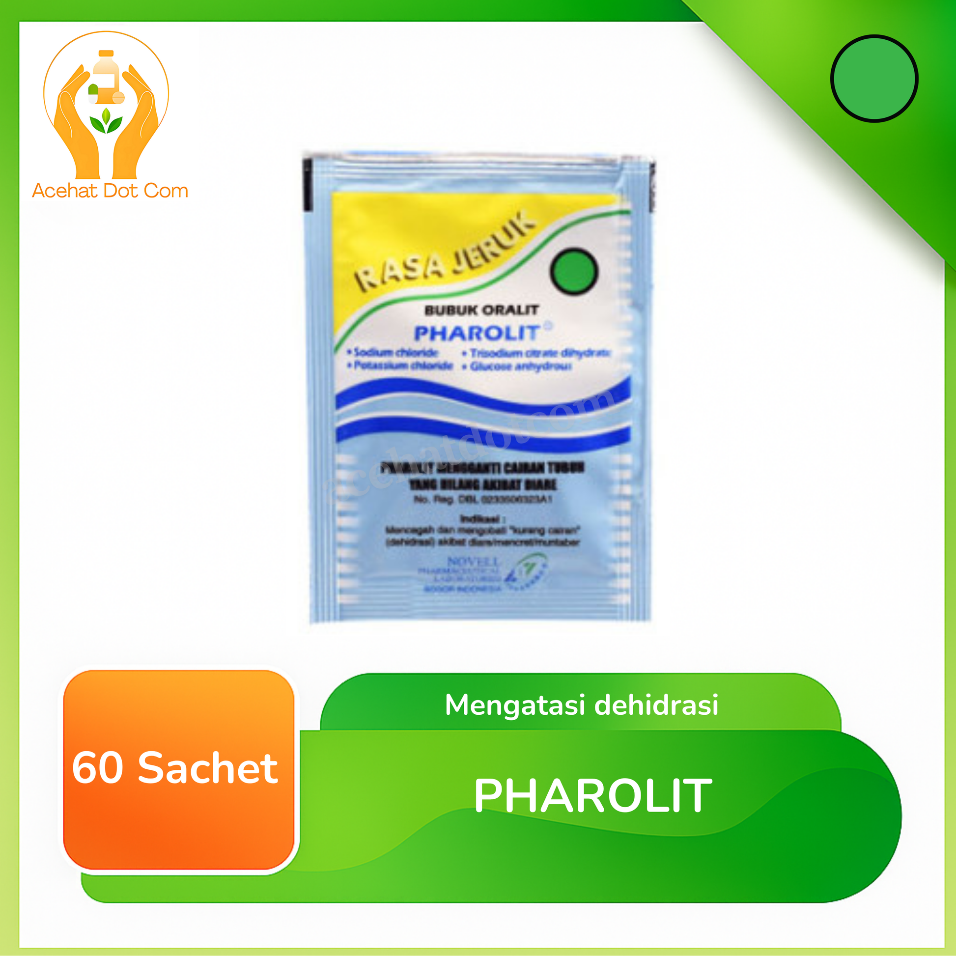 PHAROLIT SERBUK ORALIT 60 SACHET
