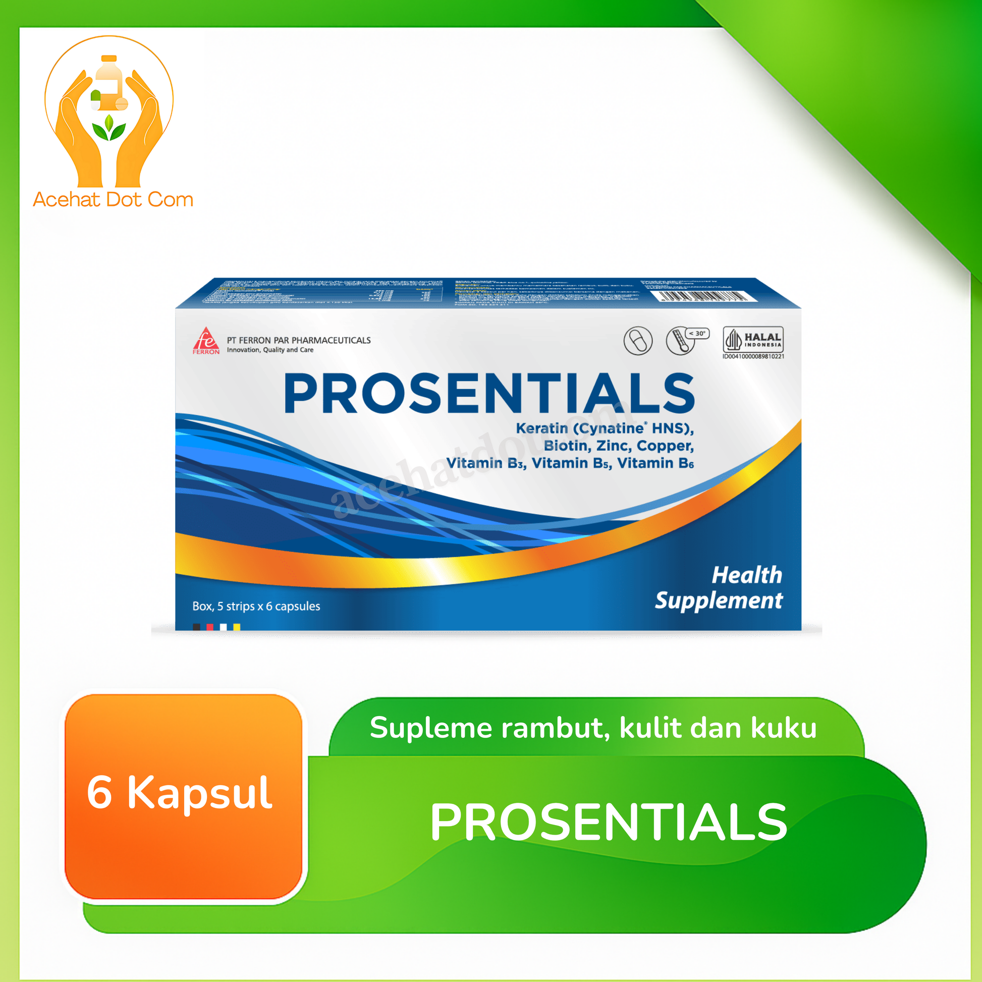 PROSENTIALS 5 strip @6 kapsul 