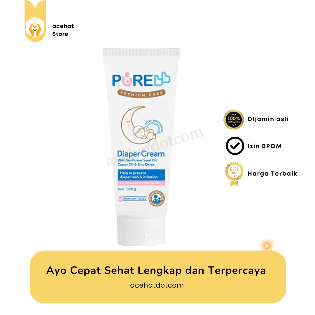 PURE BB DIAPERS CREAM 100 GR