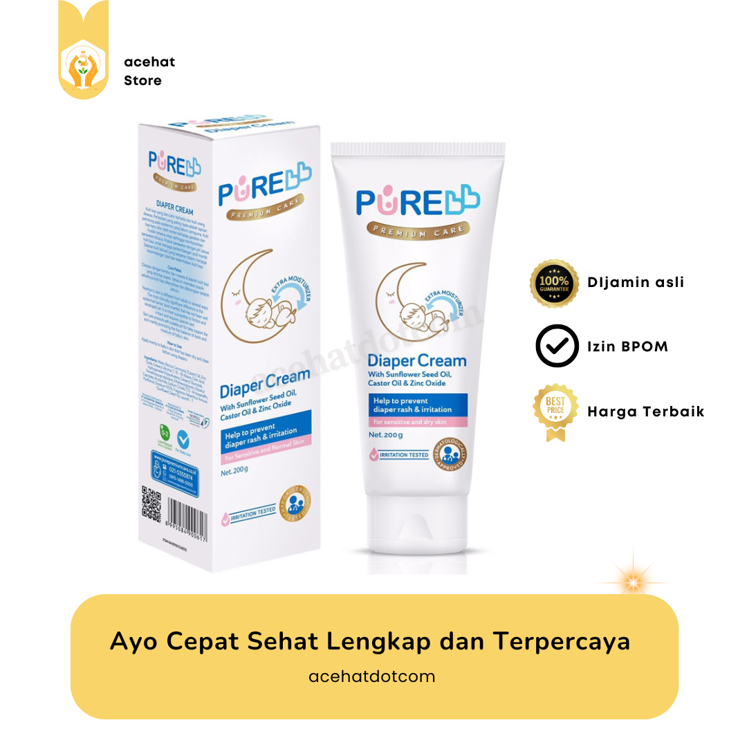 PURE BB DIAPERS CREAM 200 GR
