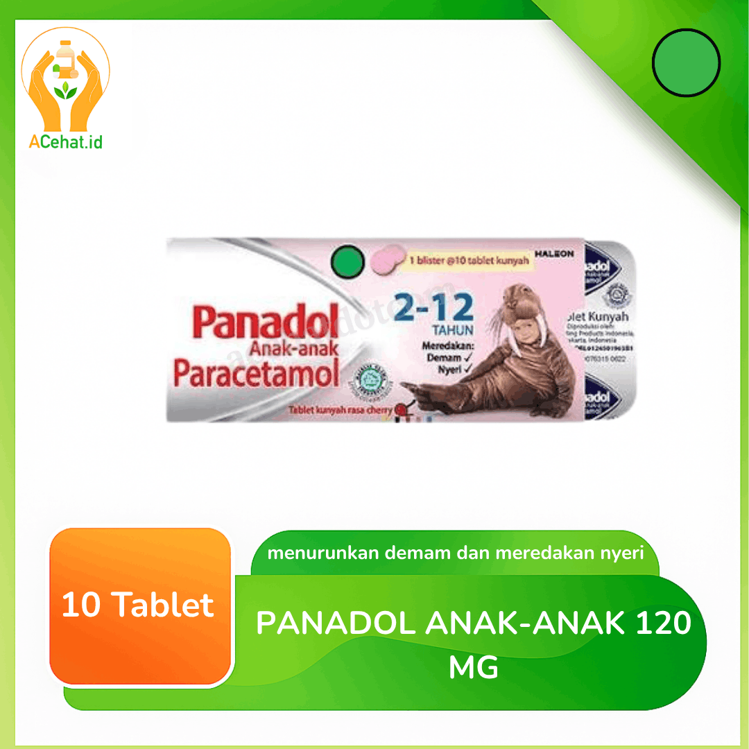 Panadol Anak-Anak 120 mg 10 Tablet Kunyah