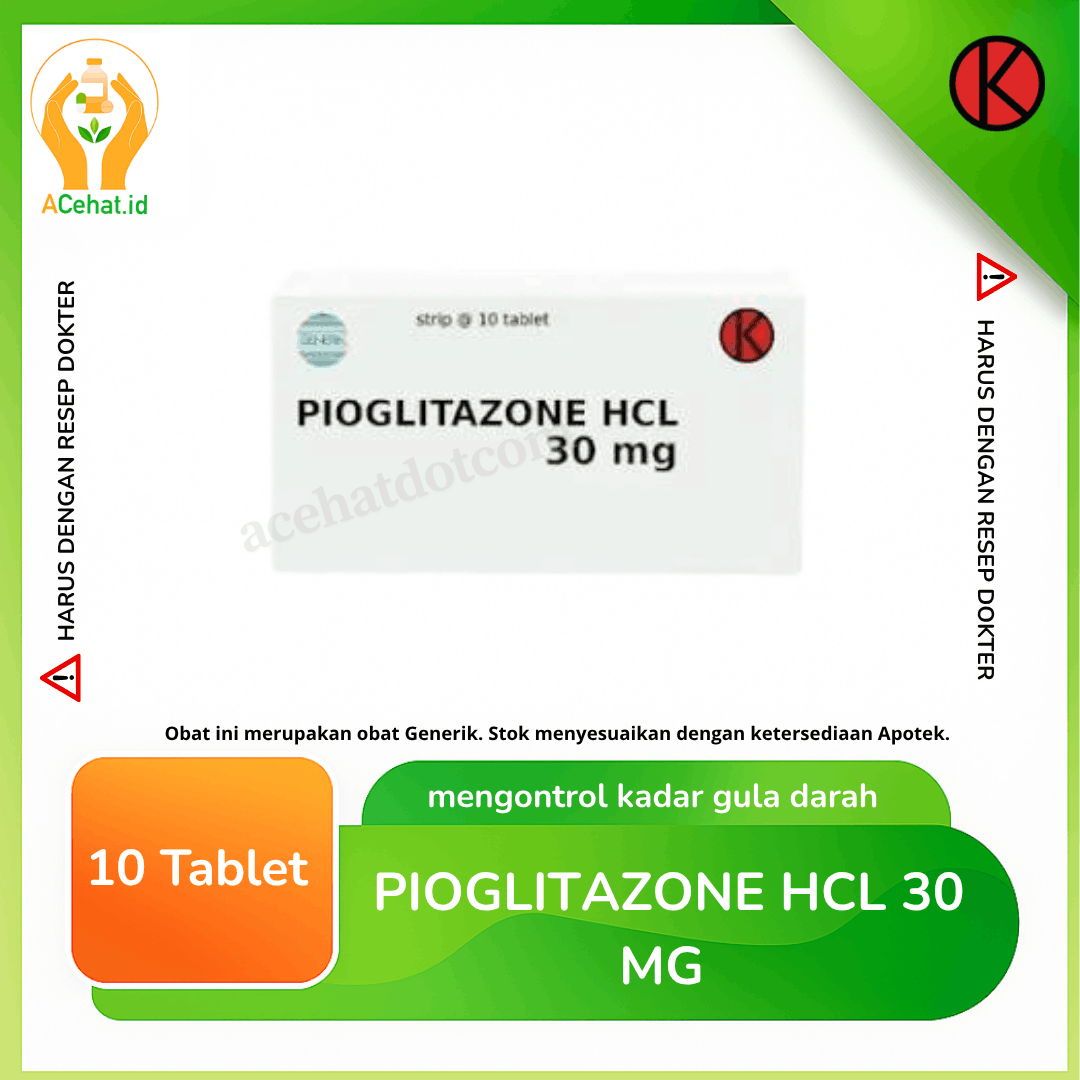 Pioglitazone HCl 30 mg 10 Tablet