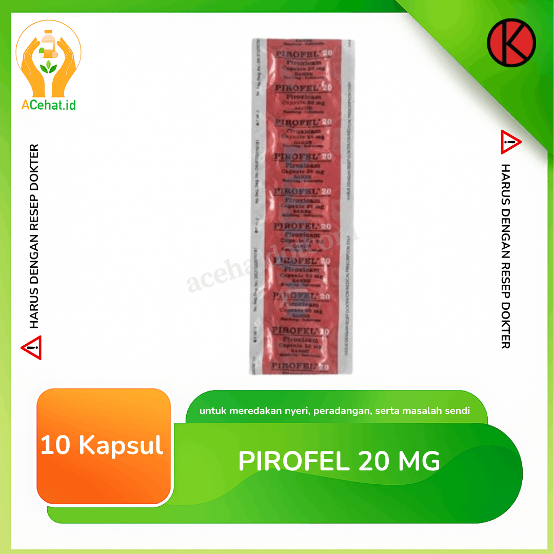 Pirofel 20 mg 10 Kapsul