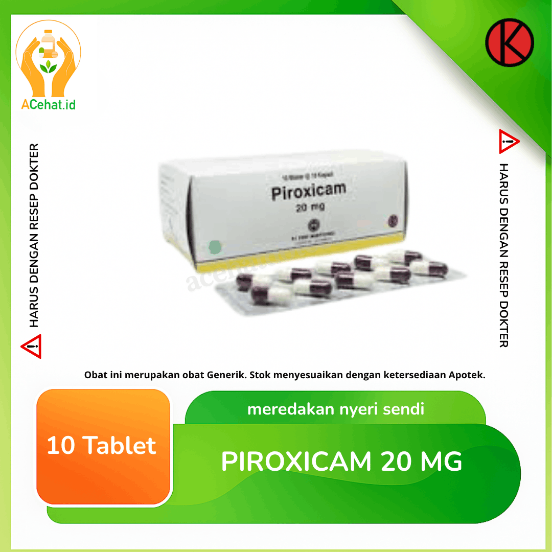 Piroxicam 20 mg 10 Tablet