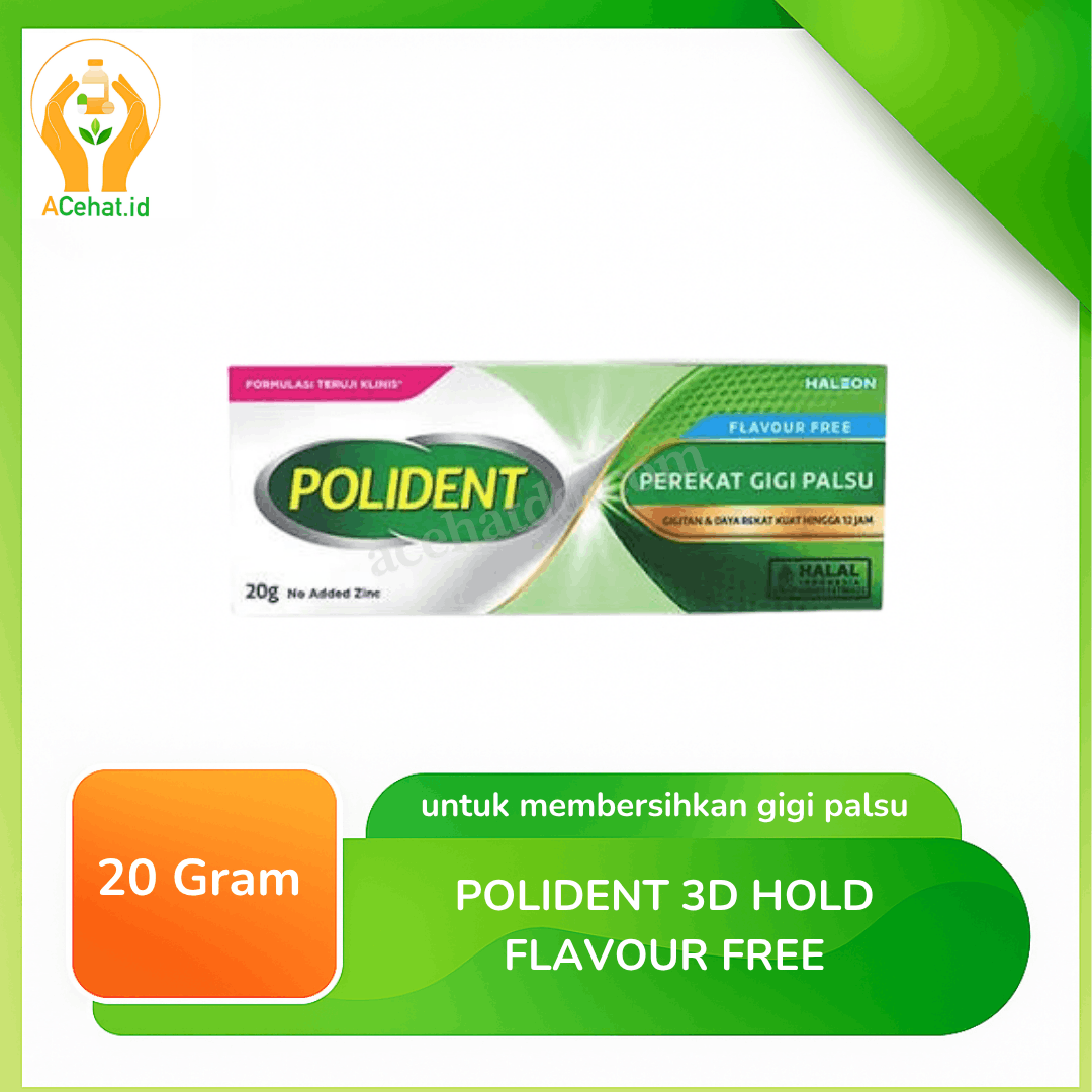 Polident 3D Hold Flavour Free 20 g