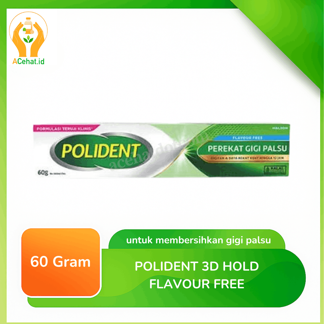Polident 3D Hold Flavour Free 60 g