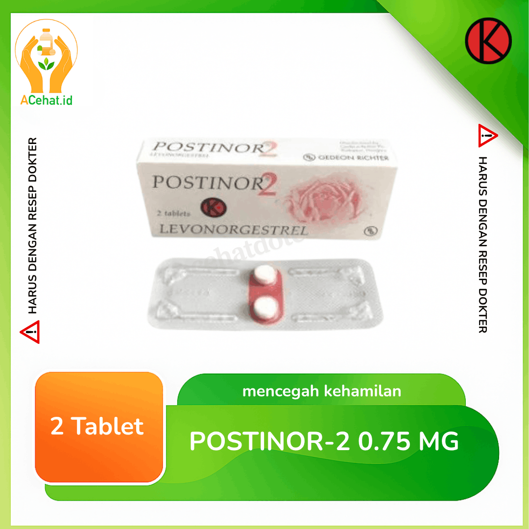 Postinor-2 0.75 mg 2 Tablet