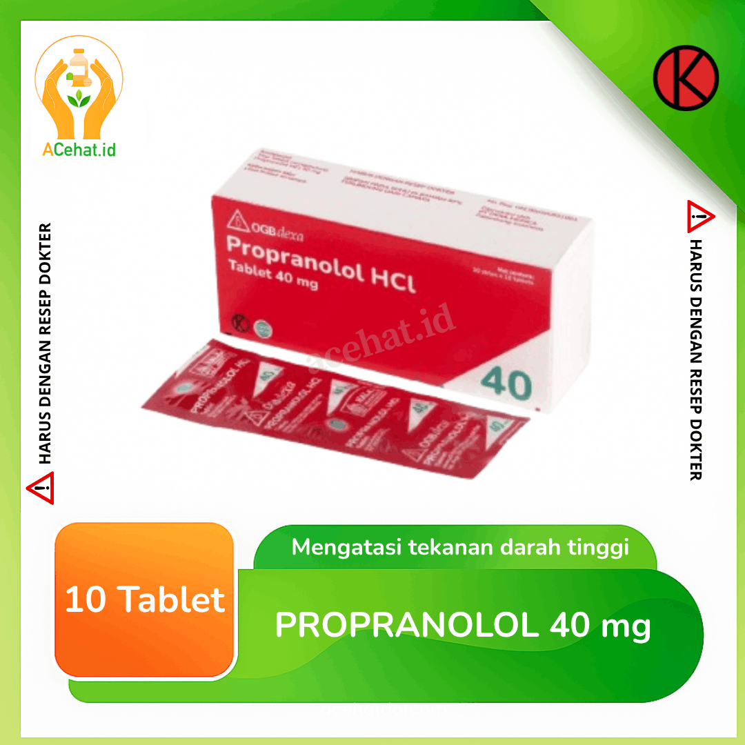 Propranolol 40 mg 10 Tablet