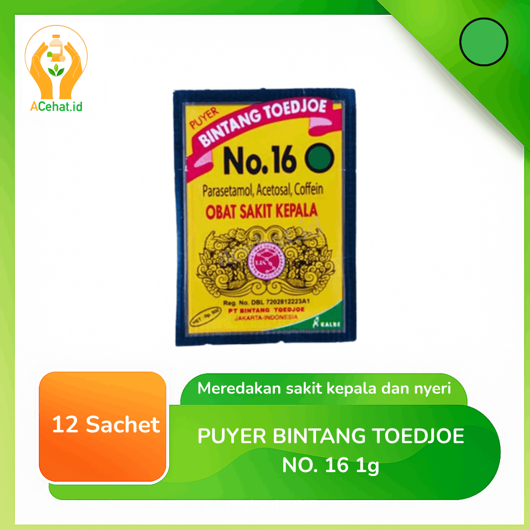 Puyer Bintang Toedjoe No 16 1 g 12 Sachet