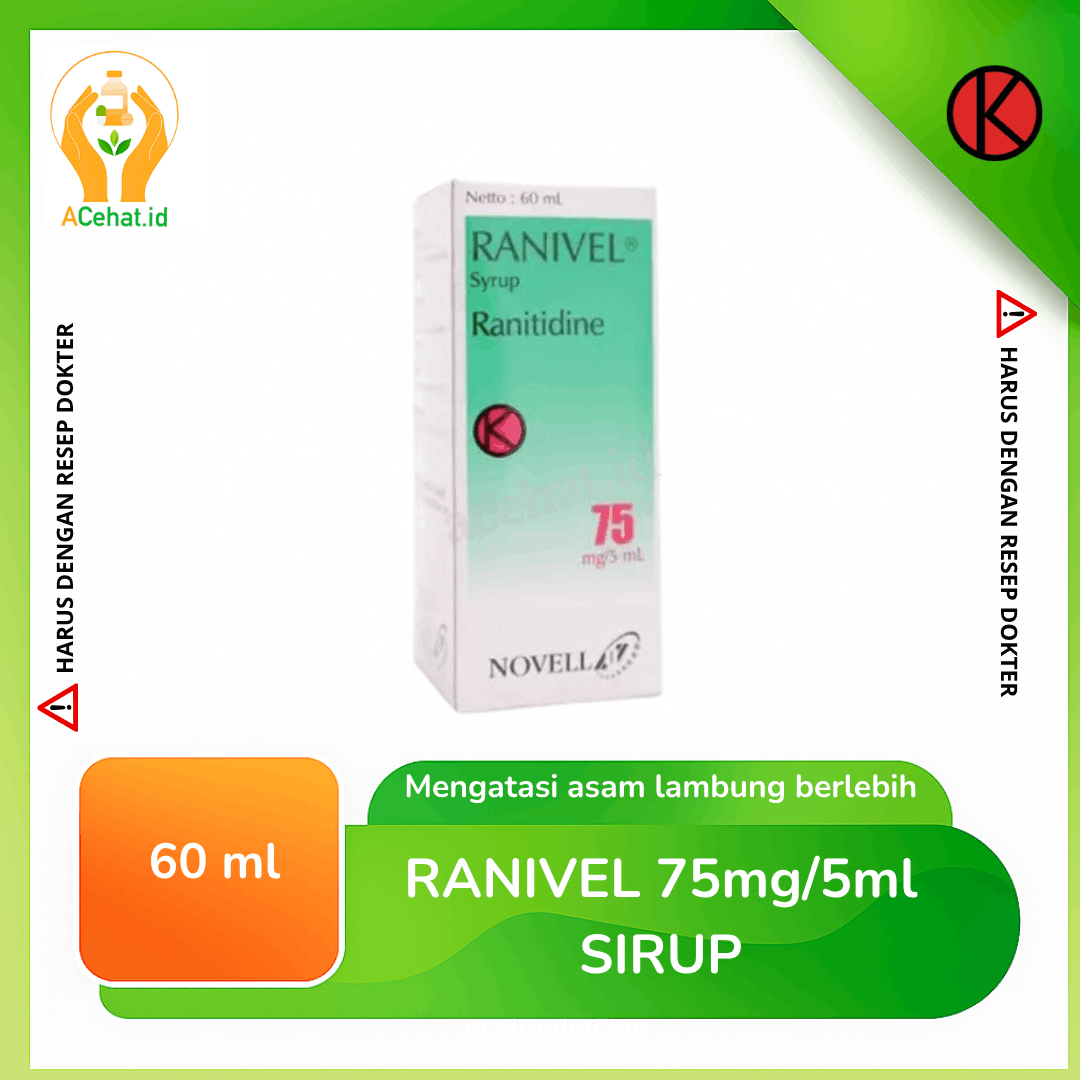 Ranivel 75mg/5 ml Sirup 60 ml