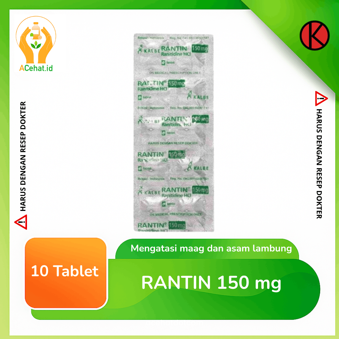 Rantin 150 mg 10 Tablet
