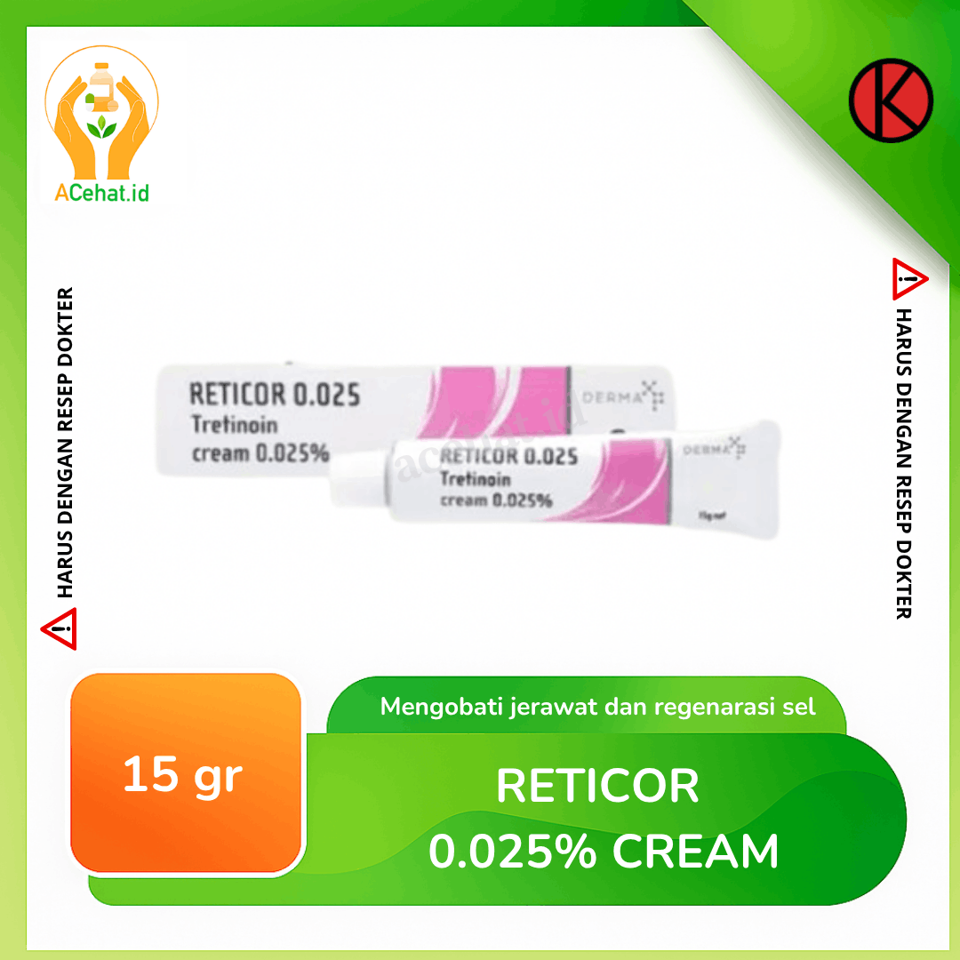 Reticor 0.025% Cream 15 g