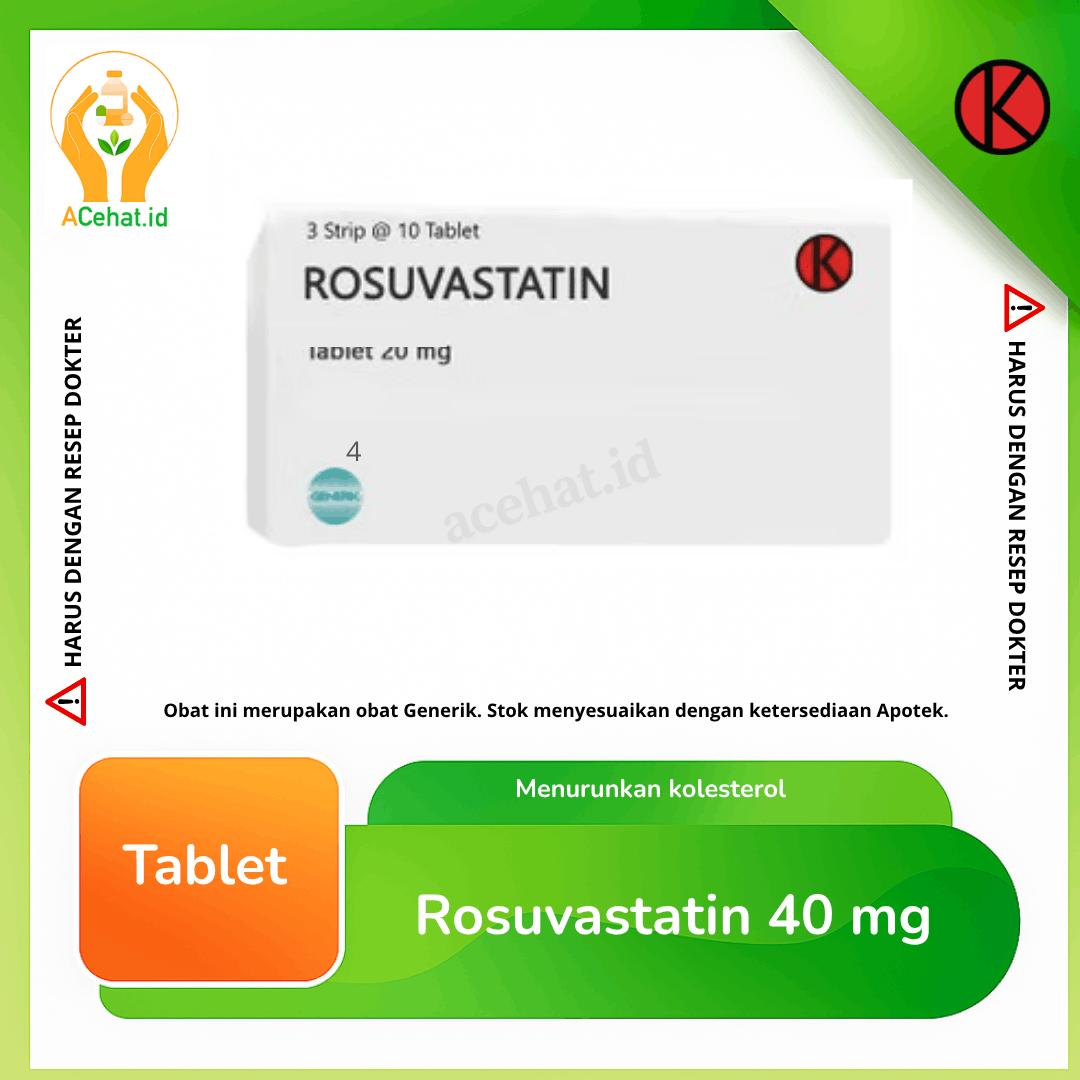 Rosuvastatin 40 mg 10 Tablet