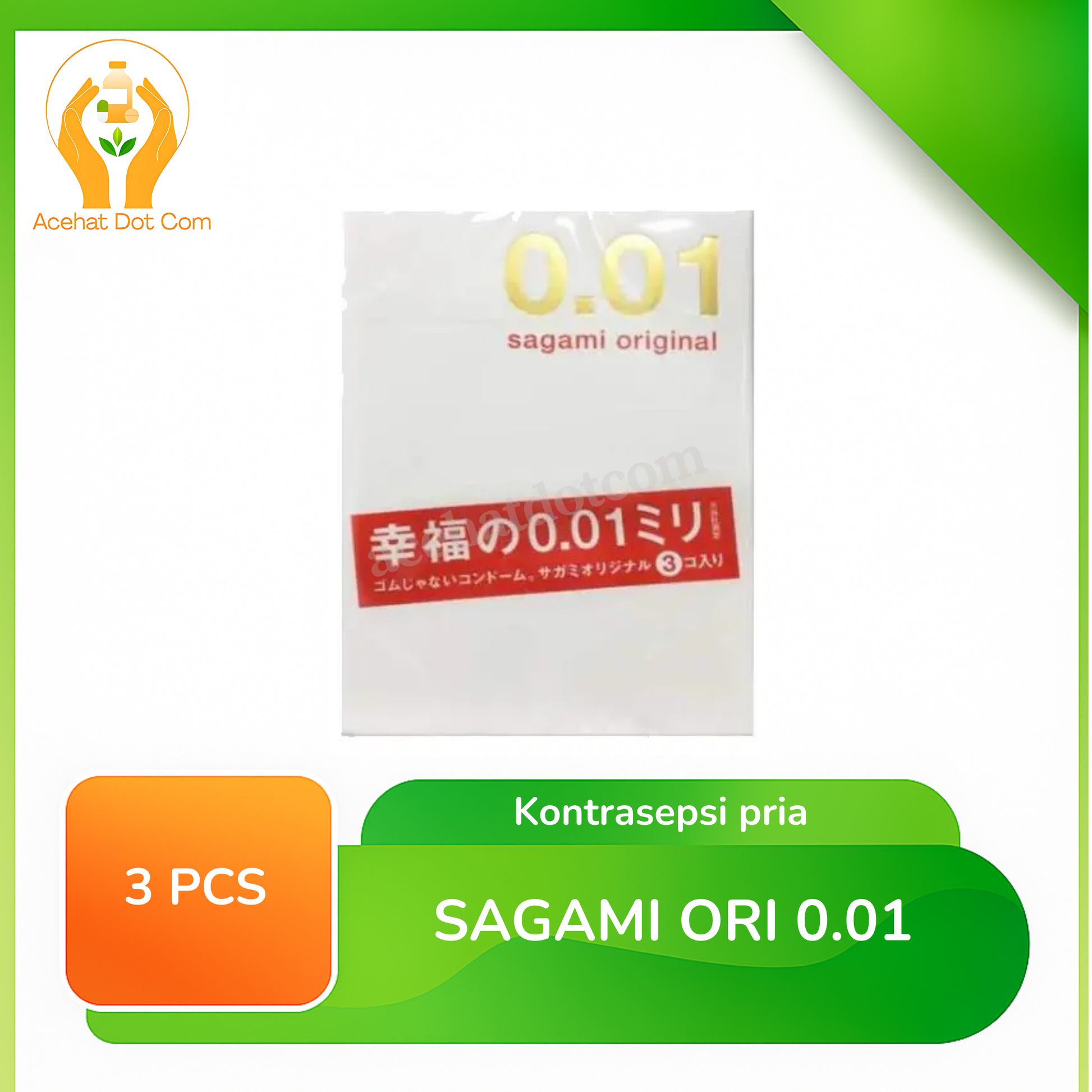 SAGAMI ORIGINAL 001 ( 3 pack )