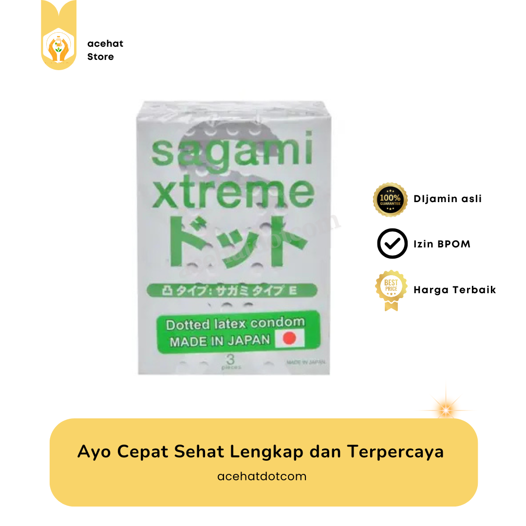 SAGAMI XTREME DOTTED (3 bungkus) 