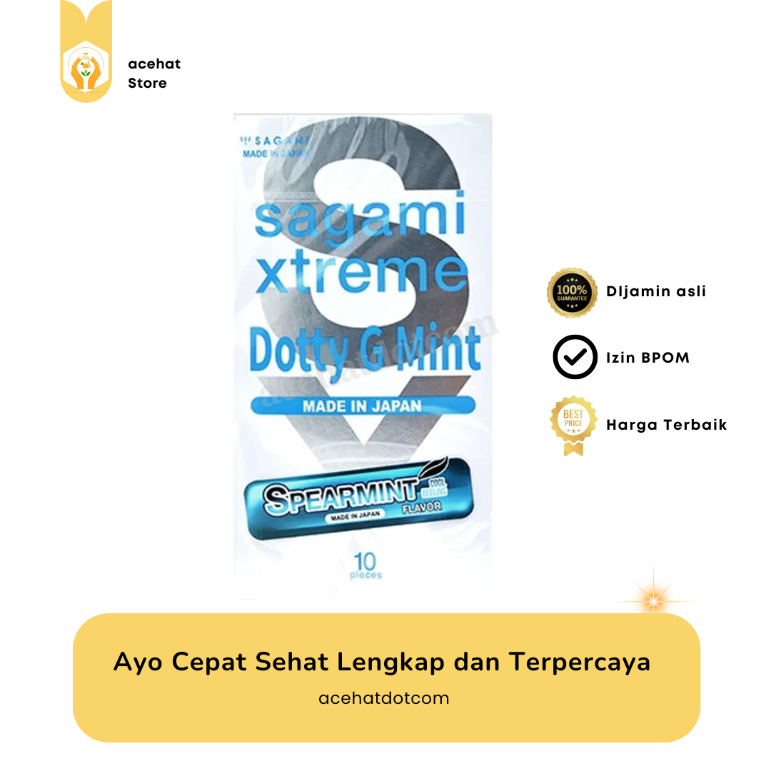SAGAMI XTREME DOTTY G MINT (10 PAK) 