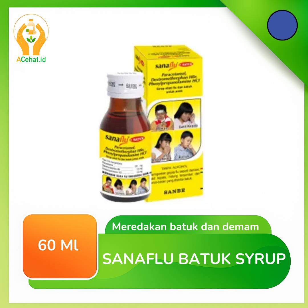 SANAFLU PLUS BATUK SIRUP 60 ML