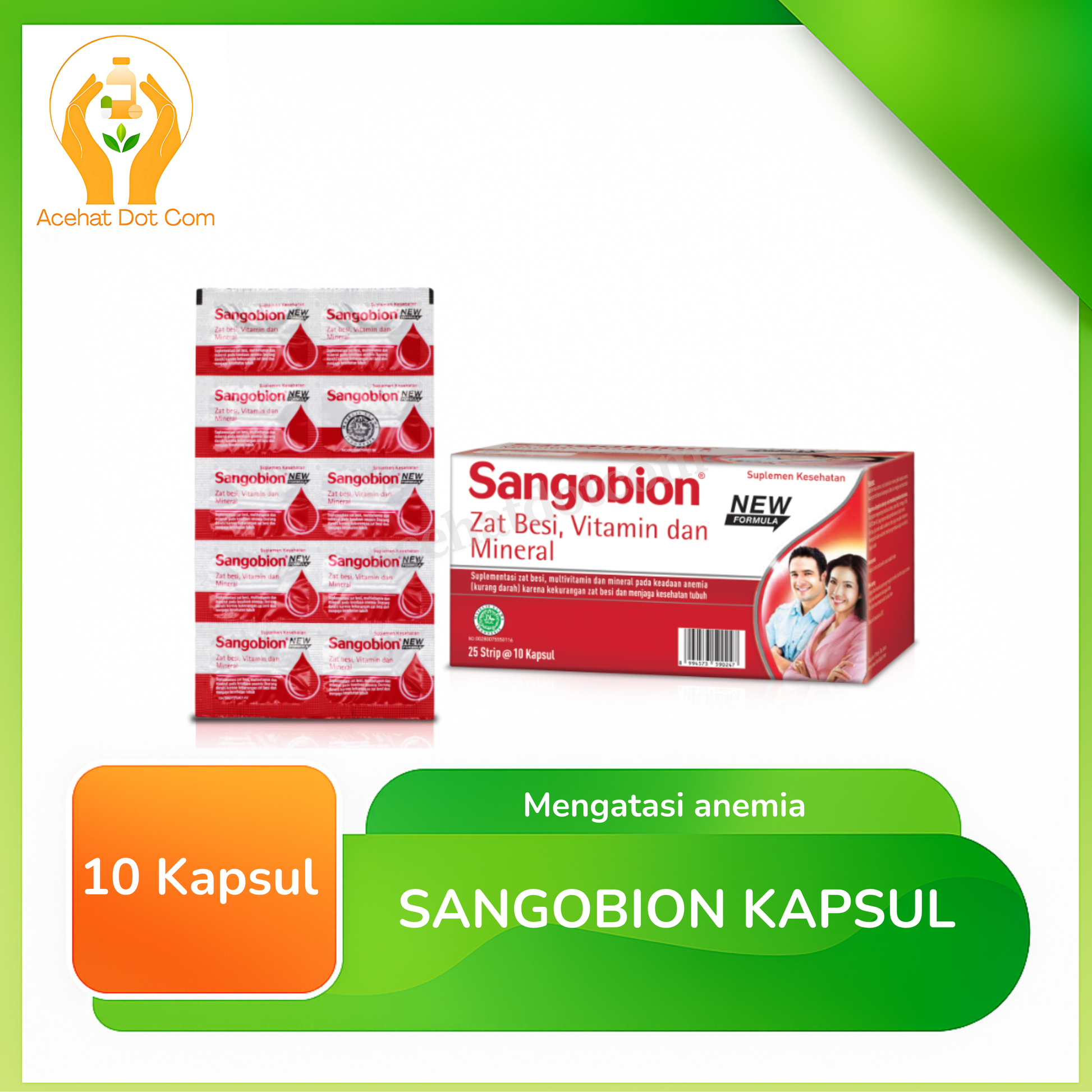 SANGOBION CAPS 25 strip @10 kapsul