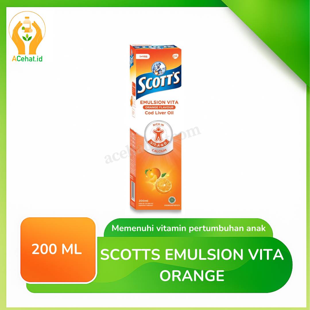SCOTTS EMULSION VITA ORANGE 200 ML