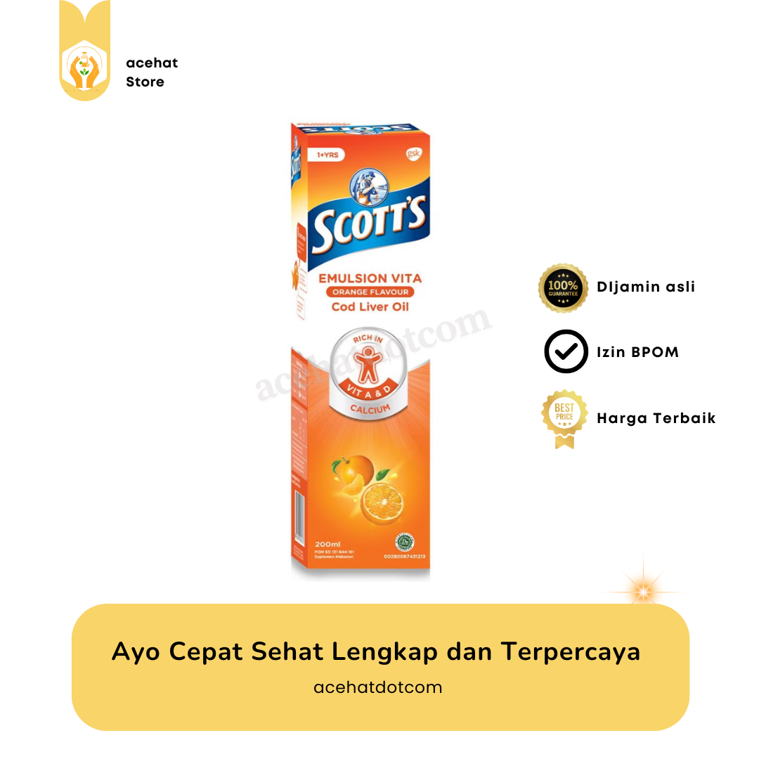 SCOTTS EMULSION VITA ORANGE 200 ML