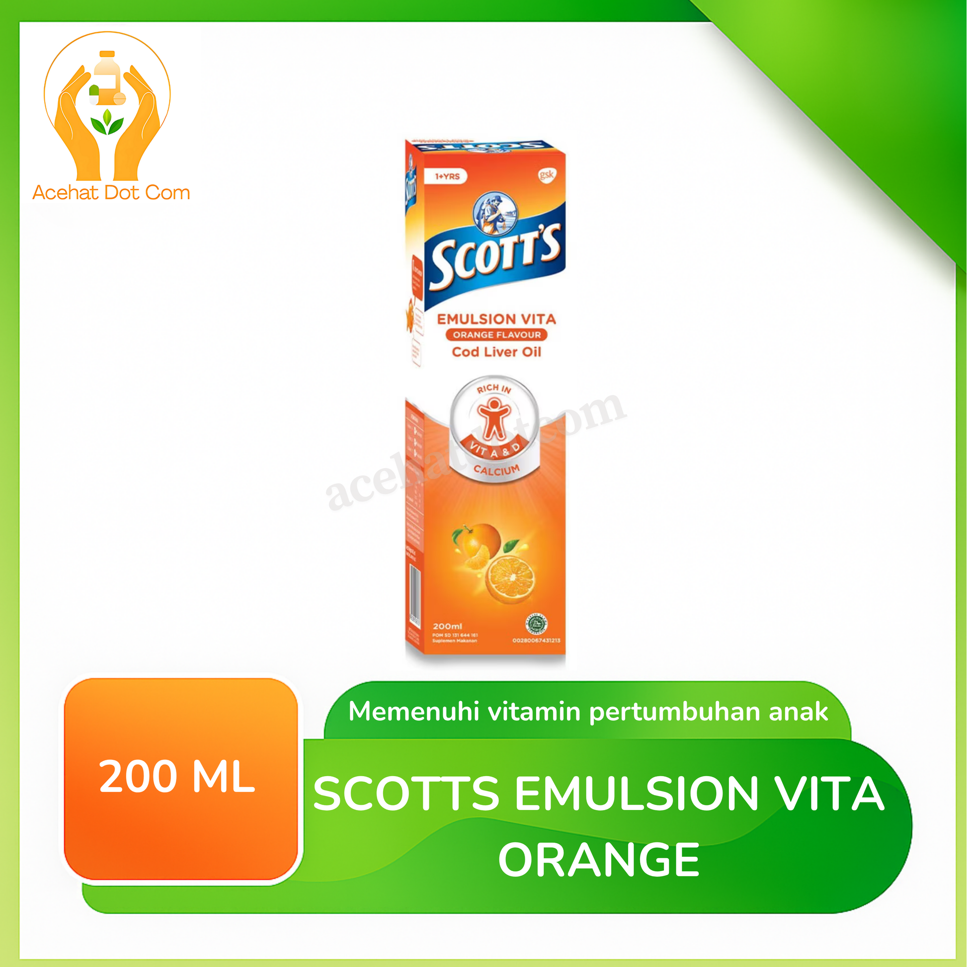 EMULSI SCOTTS VITA ORANGE 200 ML 