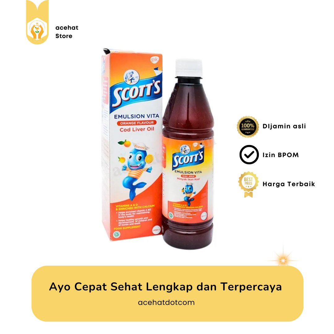 SCOTTS EMULSION VITA ORANGE 400 ML