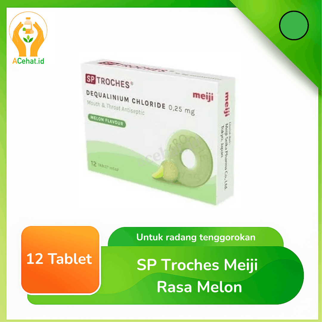 SP Troches Meiji Rasa Melon 12 Tablet