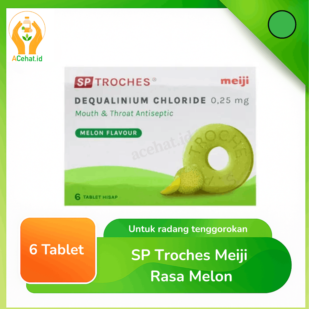 SP Troches Meiji Rasa Melon 6 Tablet