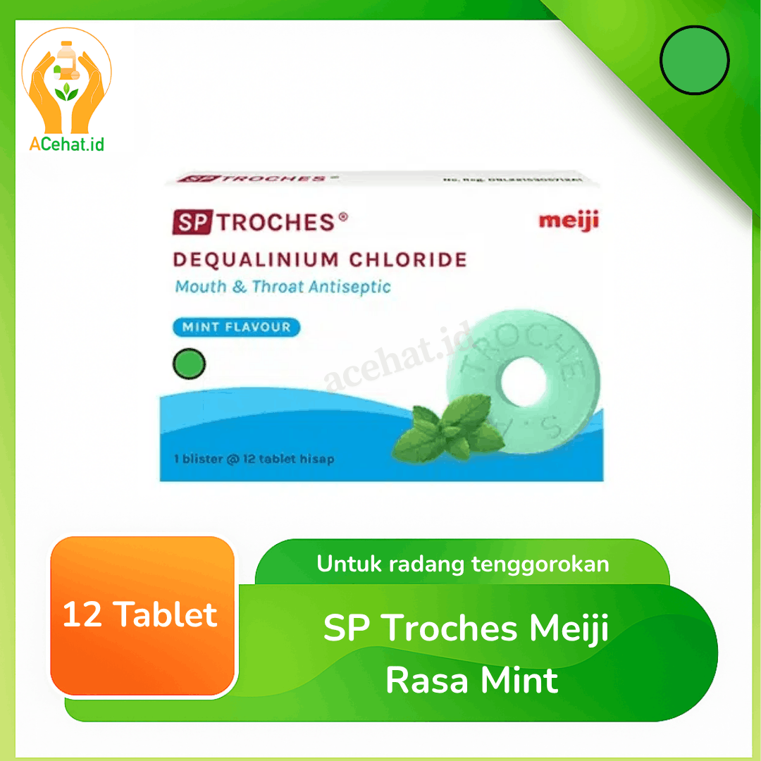 SP Troches Meiji Rasa Mint 12 Tablet