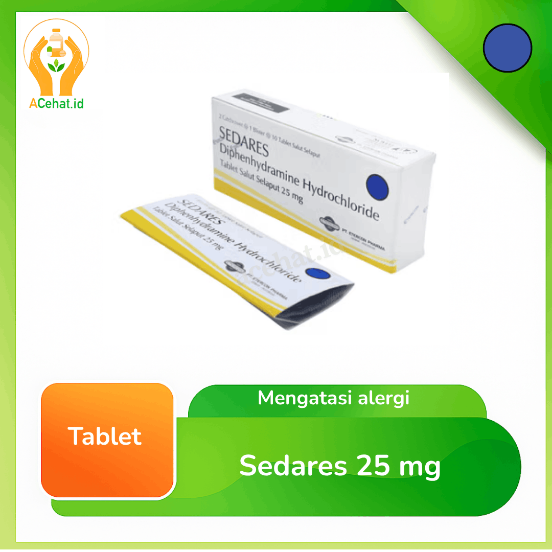 Sedares 25 mg 10 Tablet