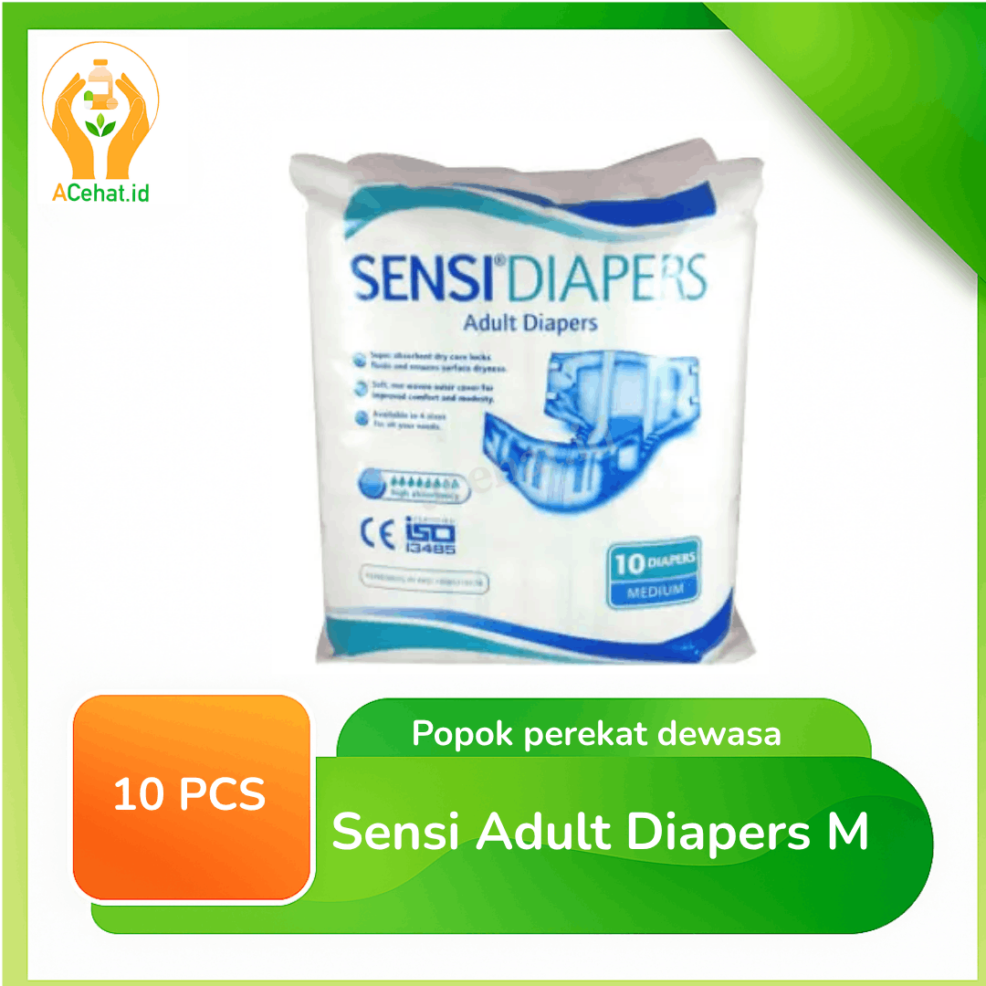 Sensi Adult Diapers M 10 Pieces