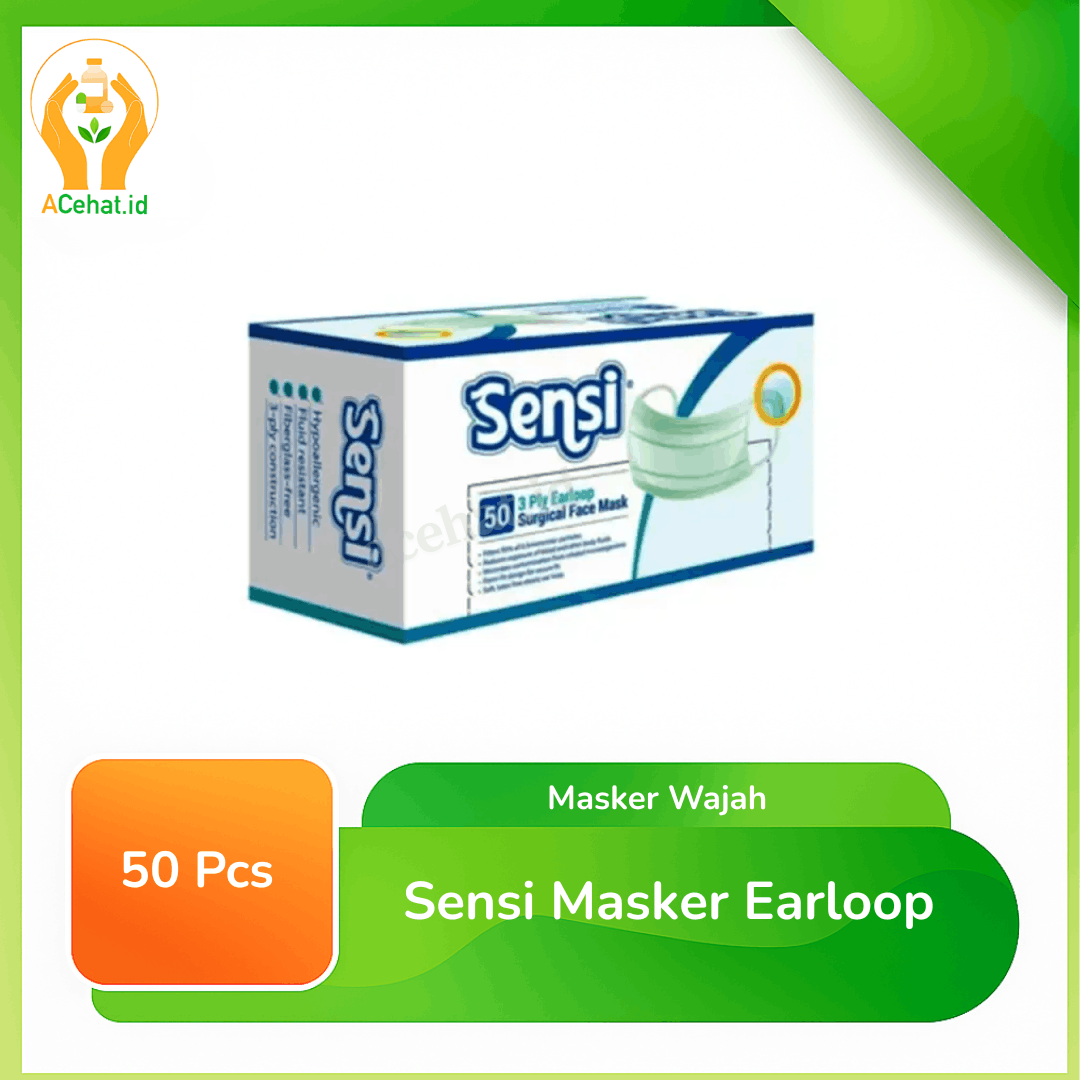 Sensi Masker Earloop 50 Pieces