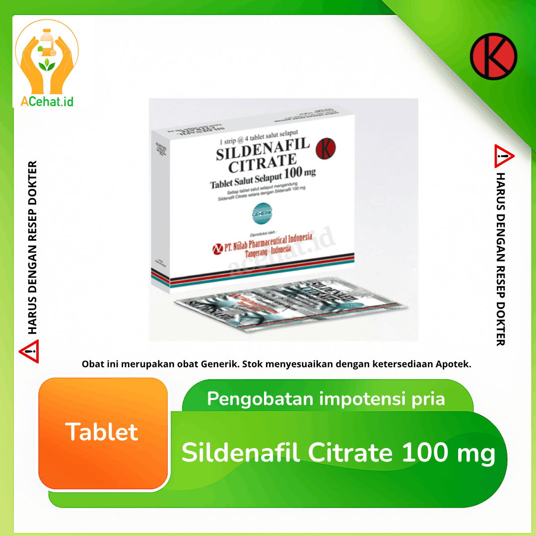 Sildenafil Citrate 100 mg 4 Tablet