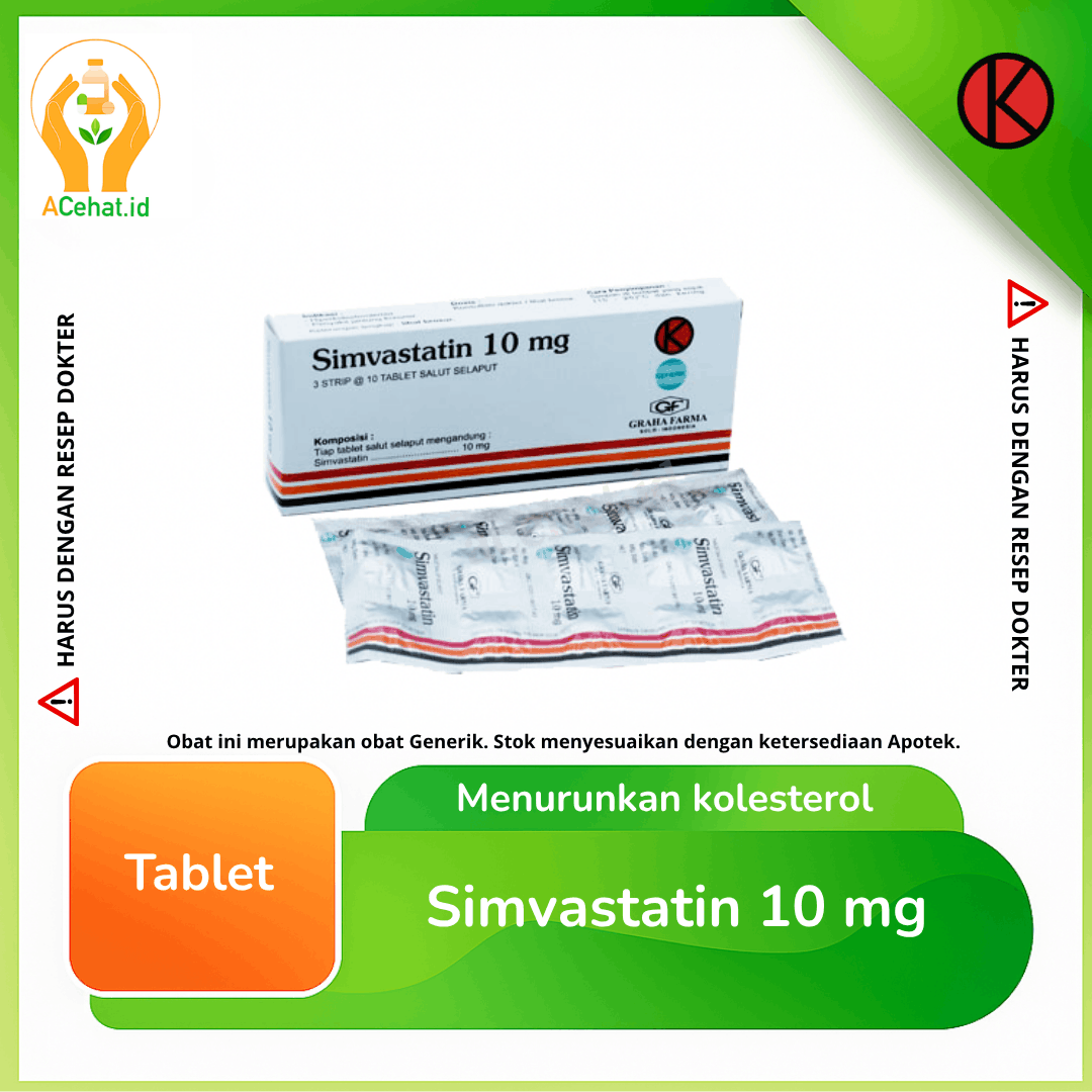 Simvastatin 10 mg 10 Tablet