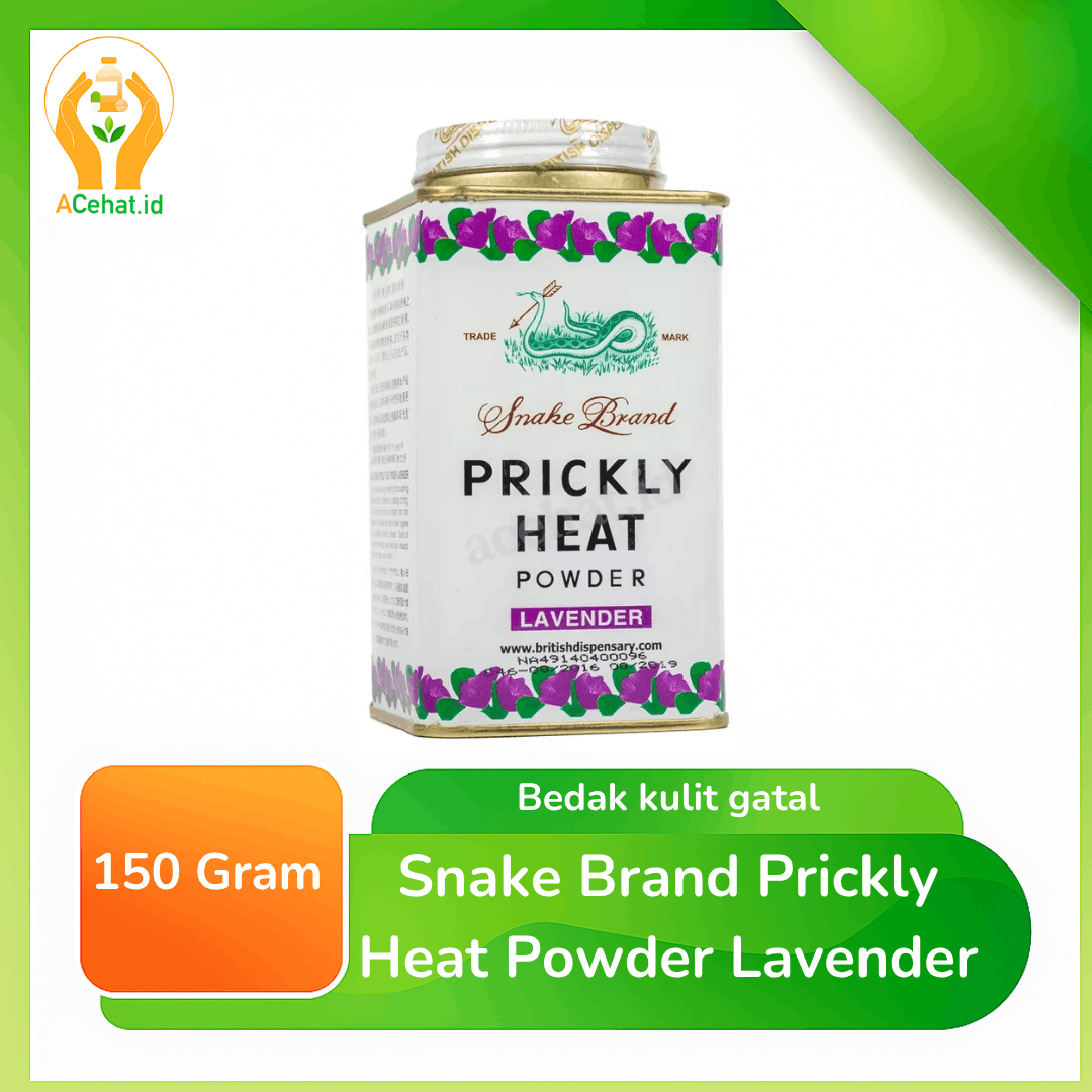 Snake Brand Prickly Heat Powder Lavender 150 G