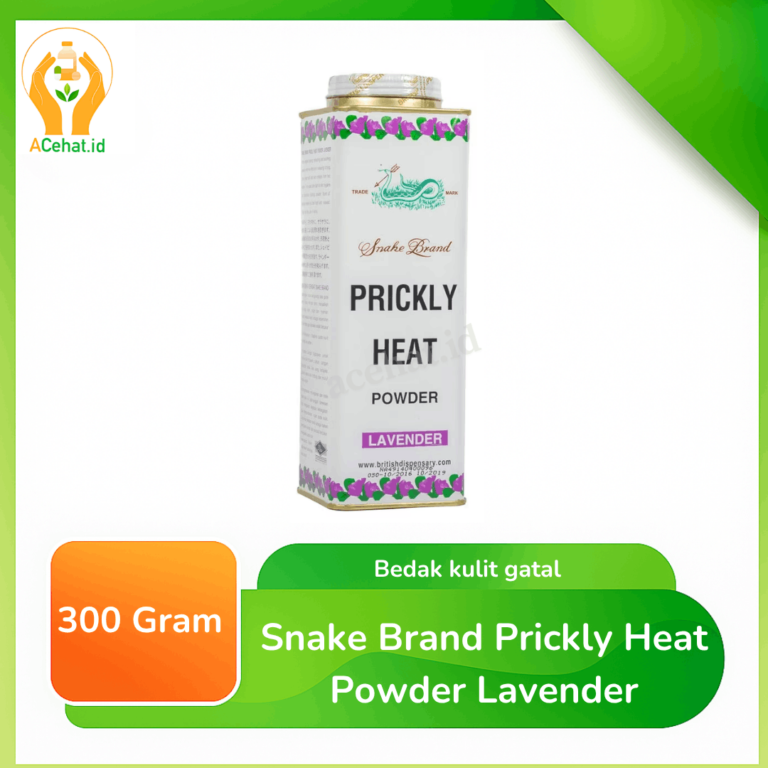 Snake Brand Prickly Heat Powder Lavender 300 G