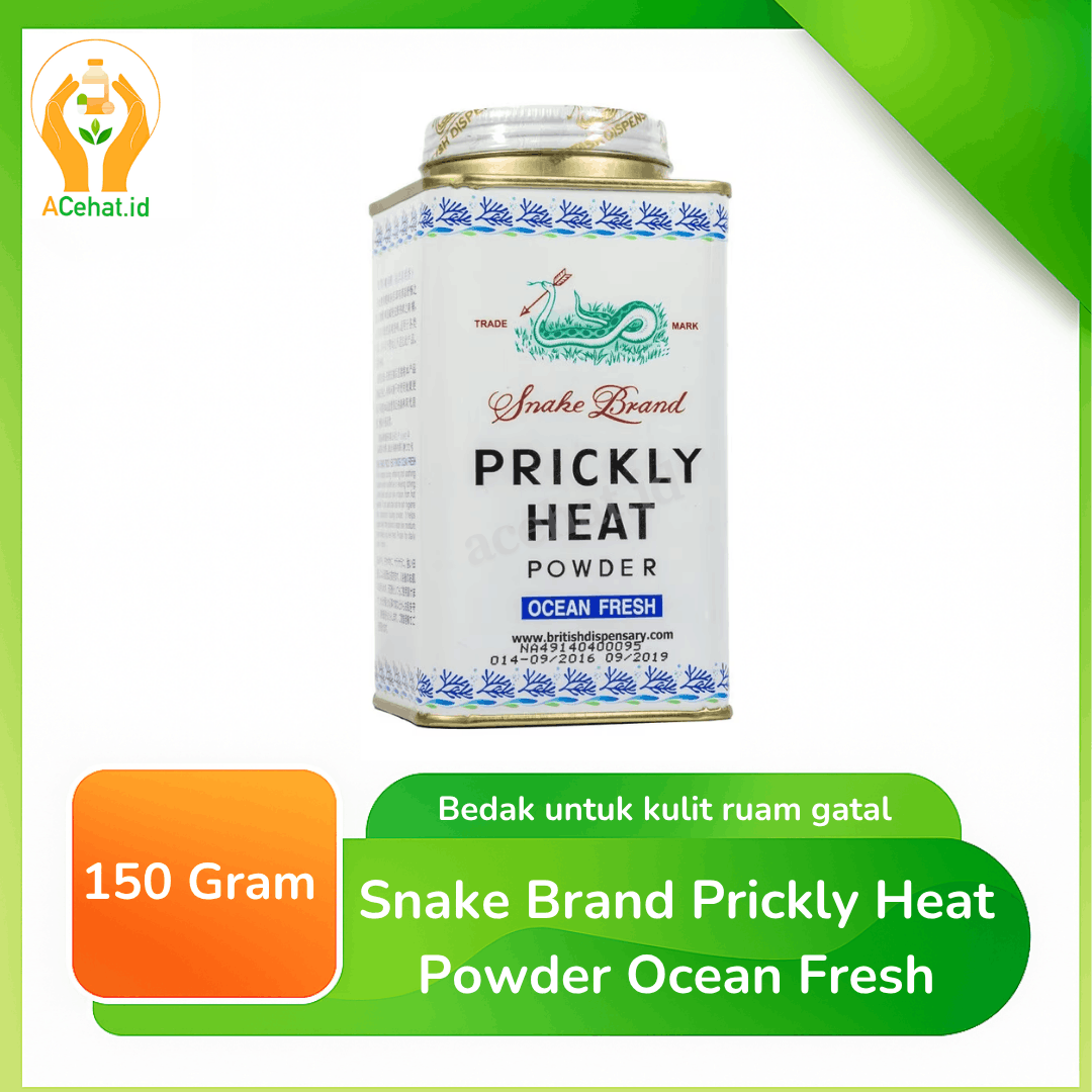 Snake Brand Prickly Heat Powder Ocean Fresh 150 G