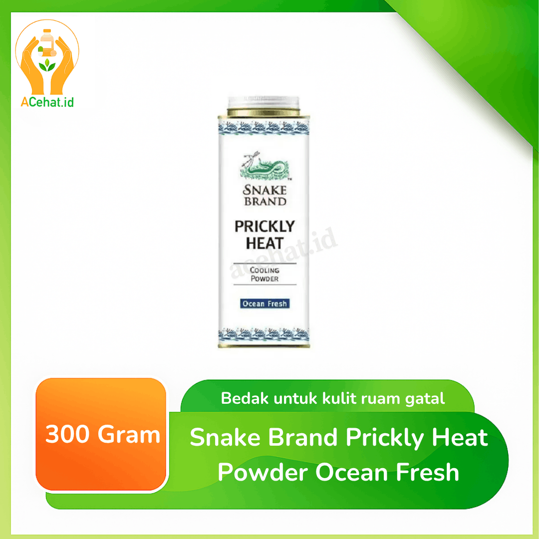 Snake Brand Prickly Heat Powder Ocean Fresh 300 G