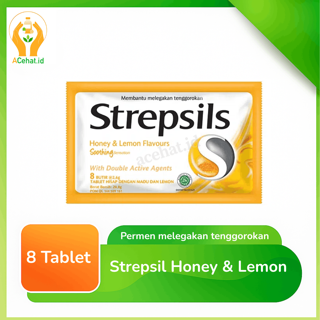 Strepsil Honey & Lemon Isi 8