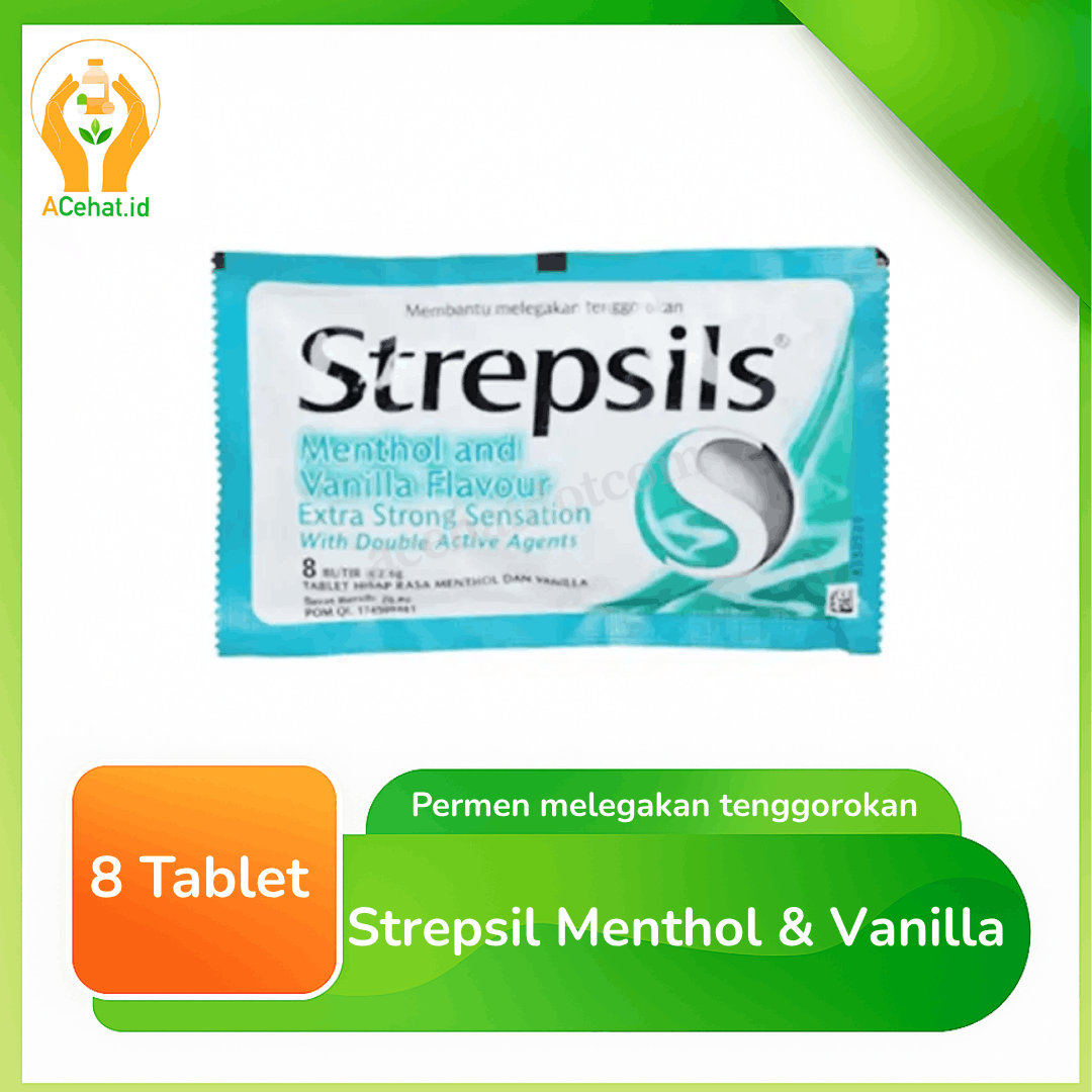 Strepsil Menthol & Vanilla 8 Tablet