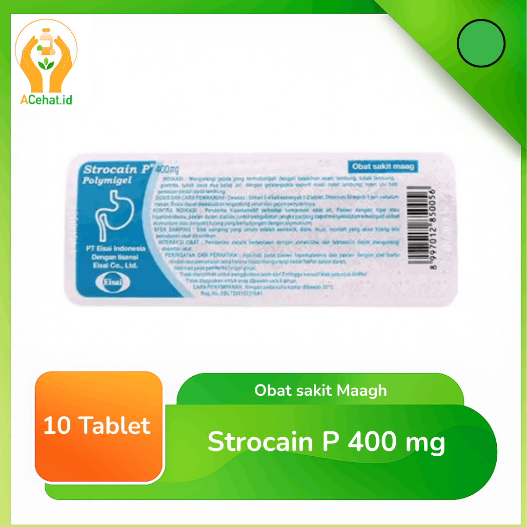 Strocain P 400 mg 10 Tablet