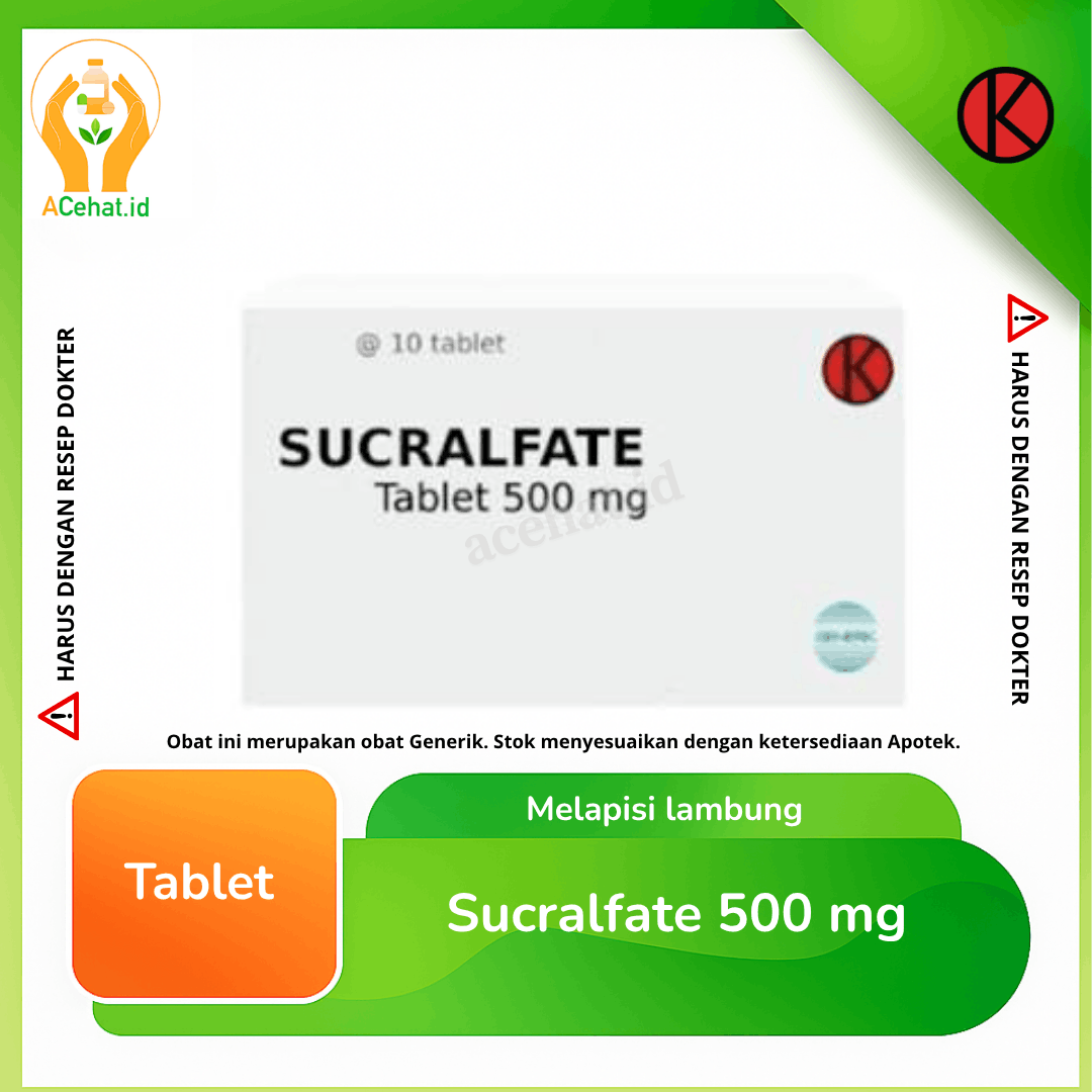 Sucralfate 500 mg 10 Tablet