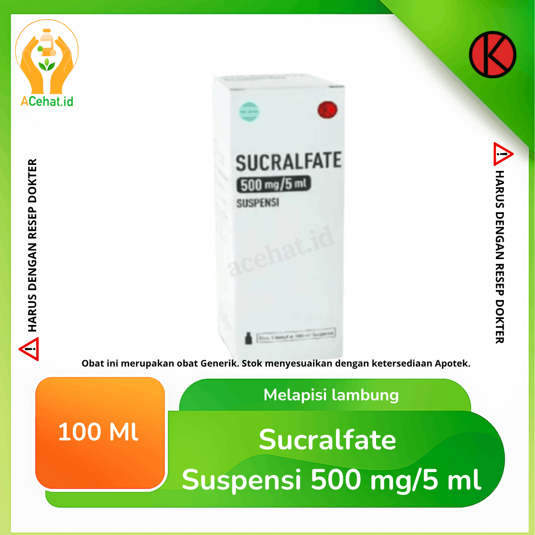 Sucralfate Suspensi 500 mg/5 ml 100 ml